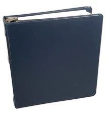 WORLDWIDE 1900s-70s COLLECTION OF 800+ STAMPS MINT & USED IN A DARK BLUE BINDER