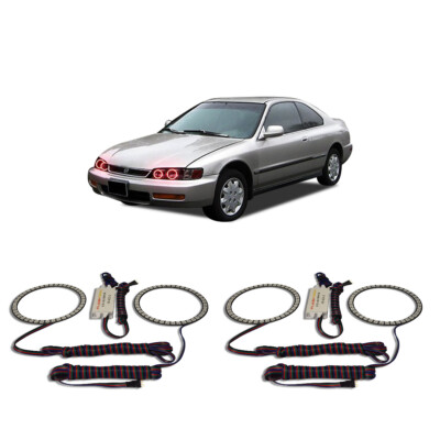 Bright Red Angel Eye Headlight Halo kit for Honda Accord 94-97