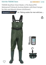 TideWe mens chest waders size 11