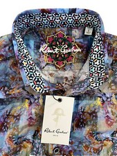 Robert Graham Spring Majestic Classic Fit Flip Cuff Shirt NWT Size S