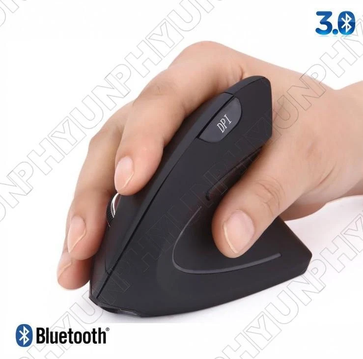 Wireless Mouse Optical Vertical Mice 6 Keys USB Wireless 2.4GHz 1200DPI For PC - Image 3 of 4