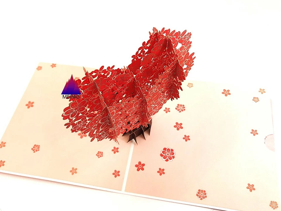 Tarjeta Pop Up 3D Flor Sakura Cereza Mamá Madre Cumpleaños San Valentín Primavera Foto 4 de 4