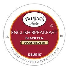 Twinings DECAF English Breakfast Tea 24 to 144 Count Keurig Kcups Pick Any Size 