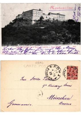 CPA AK MONTECASSINO Lato Occidentale della Badia ITALY (545386)