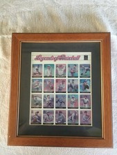 Legends of Baseball framed stamps in a gorgeous wood frame 10 x 11 frame size