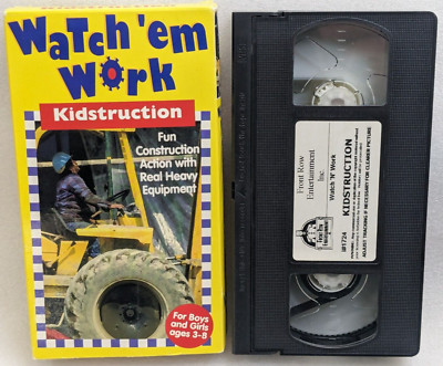 Watch Em Work Watch 'em Work Kidstruction (VHS, 1994, Front Row Entertainment ...