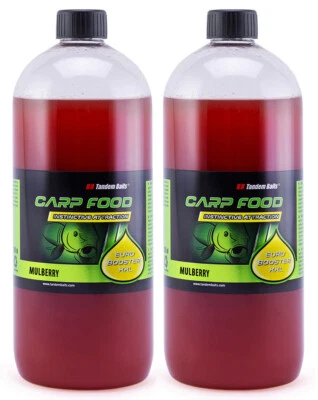 TANDEM BAITS 2-er Set Euro Booster XXL für Karpfen-Boilies Maulbeere