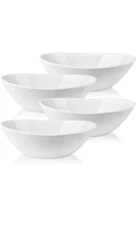 White Serving Bowls Set Of 4 