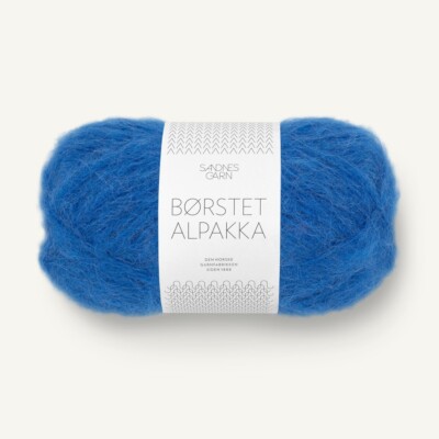 BØRSTET ALPAKKA von SANDNES GARN - JOLLY BLUE (6046) - 50 g / ca. 110 m Wolle
