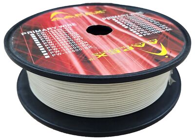 Aapex PW18500-WT High Performance Primary Wire 500 Foot 18 Gauge - White