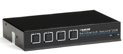 Black Box ServSwitch  Secure KVM-Switch SW4008A-USB-EAL 4 Port UVP 738£ Neu in versiegelter Verpackung
