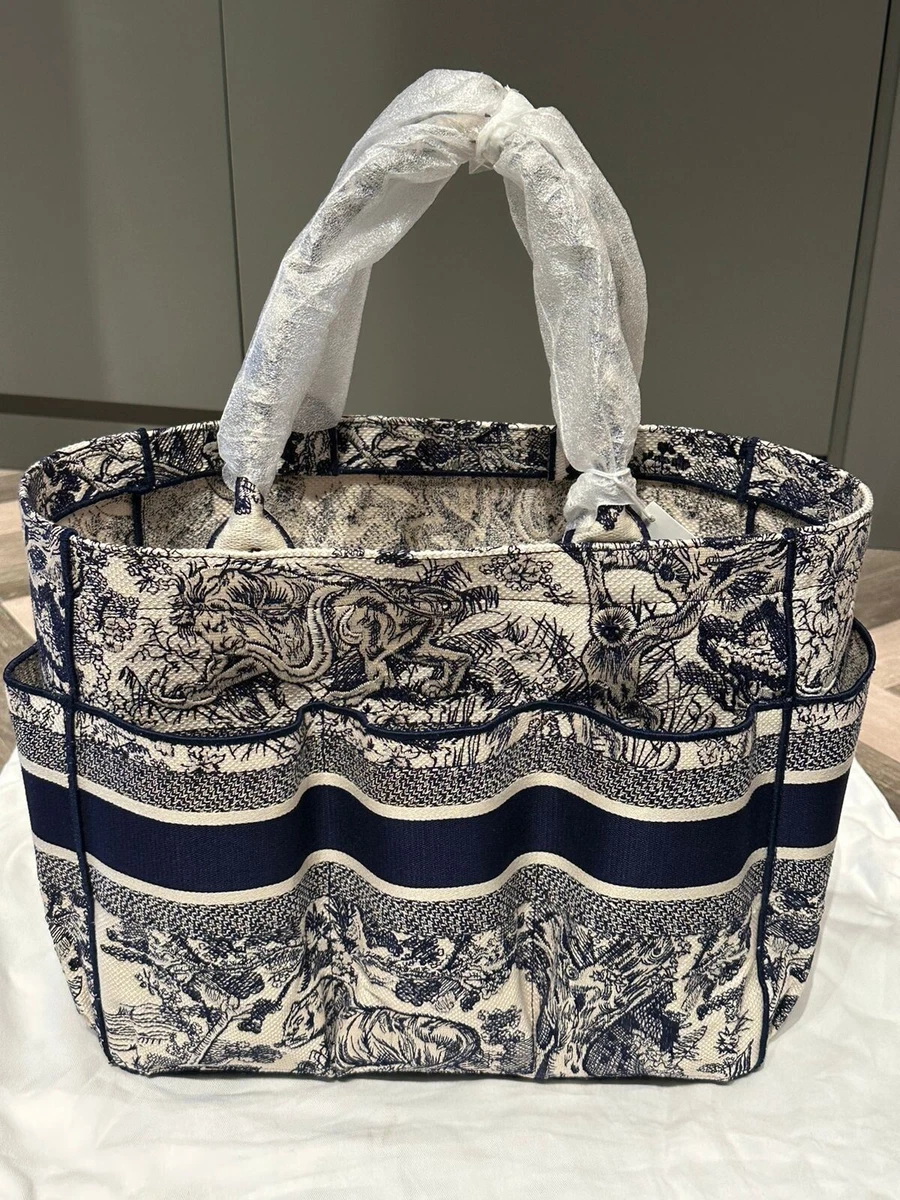 Christian Dior Catherine Tote Oblique Canvas Blue