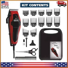 Professional Hair Cut Machine Barber Salon Cutting Trimmer Clipper Kit Set