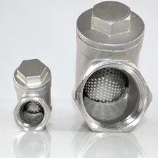 1/2" -2" NPT Female Y Strainer Mesh Filter Swing check Valve Stainless Steel 316
