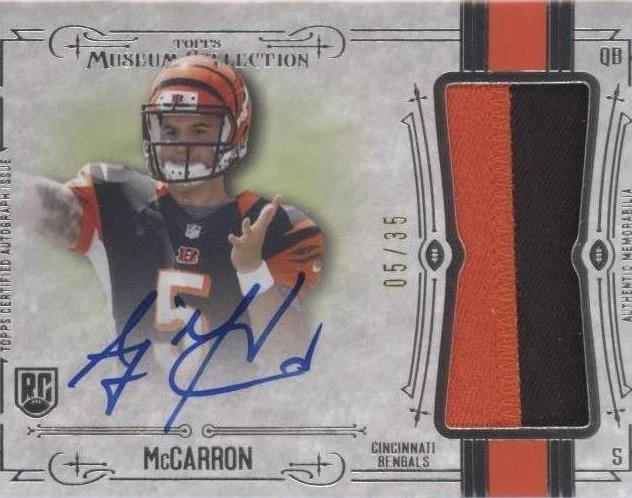 2014 Topps Museum Collection A.J. McCarron #JPA-AM