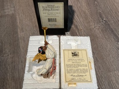 2002 Thomas Blackshear s Ebony Visions ''Heavenly Peace'' Angel Cloud Ornament