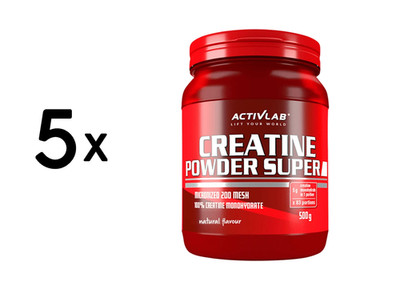 5 x Activlab Creatine Powder Super (500g) Neutral (76,00 EUR/kg)