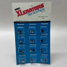 VTG Aurora XLERATORS 5 Slot Mag Wheels (Rear) ‘73 FULL DISPLAY CARD #2760 - NOS!