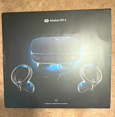 Oculus Rift S PC VR Headset w/ Touch Controllers, Cable, 80Hz, Black