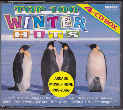 -A44- Top 100 Winter Hits - Bangles, Crosby, Dana, Cher u.a. - 4fach-CD- vg++
