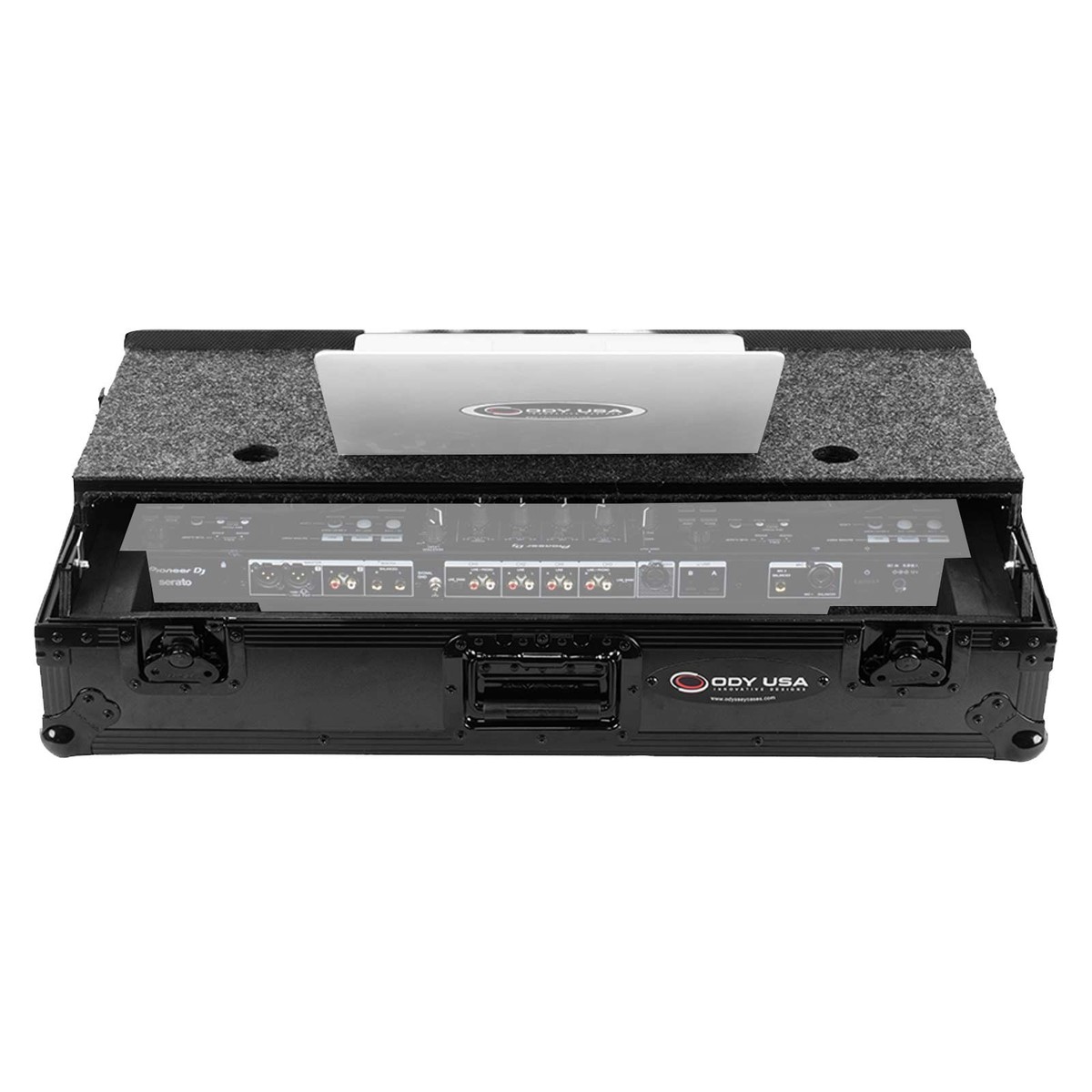 Odyssey RCGS-FLX10WBL Black Case for Pioneer DJ DDJ-FLX10 w Laptop 
