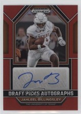 2023 Panini Prizm Draft Picks Red 24/199 Jahleel Billingsley #DPA-JBI Auto 15sx