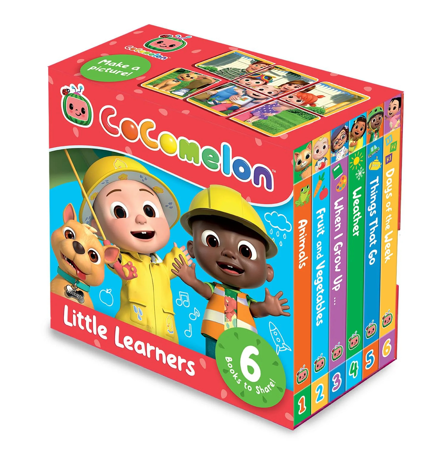 CoComelon Little Learners Pocket Library, Fiction, Board Book, Cocomelon - Image 6
