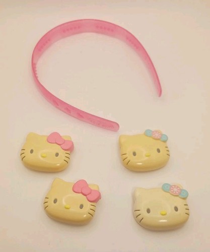 Retro Hello Kitty Hair Band & Clips  Headband McDonald's Happy Meal Rare