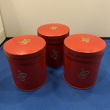 3x Vtg John Player Special American Blend Cigarette tin Cases red & gold