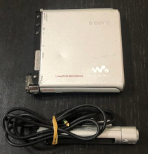 Sony MZ-RH1 Hi-MD Walkman Silver Recorder w/ Remote  Battery For Parts