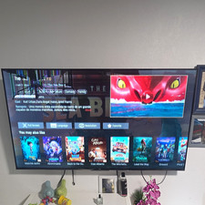 TCL 55S435 55in LED 4K 2160p Flat Screen TV Black Cracked Screen