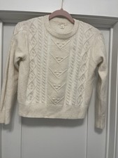JCrew Crewcuts Girls' sparkle cable-knit sweater. Size L 10-11 . True To Size