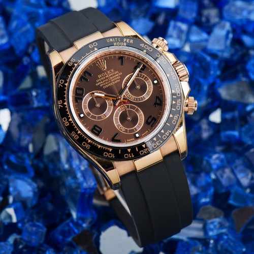 2019 Rolex Daytona 116515LN Everose Gold Chocolate Dial Oysterflex Full Set
