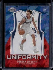2023-24 Contenders Optic #19 Dereck Lively II Uniformity Red Cracked Ice #/175