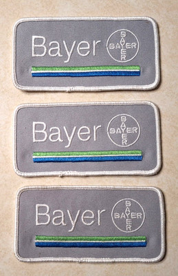 Vintage Bayer Medicine Pharmaceutical Patch Patches Lot of 3 Advertising Logo