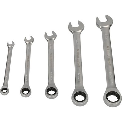 KS TOOLS Brilliant Tools Ratschenringschlüssel-Satz 5-tlg