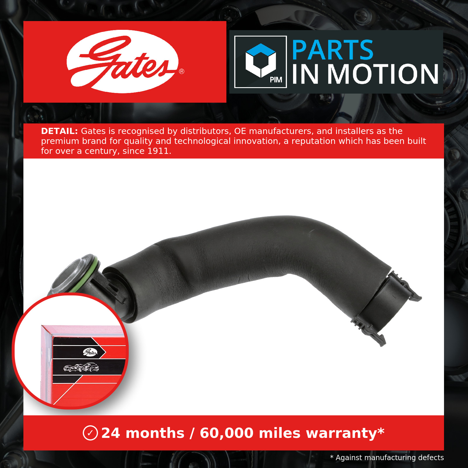 GATES EMH288 Hose, crankcase breather for BMW - Image 13