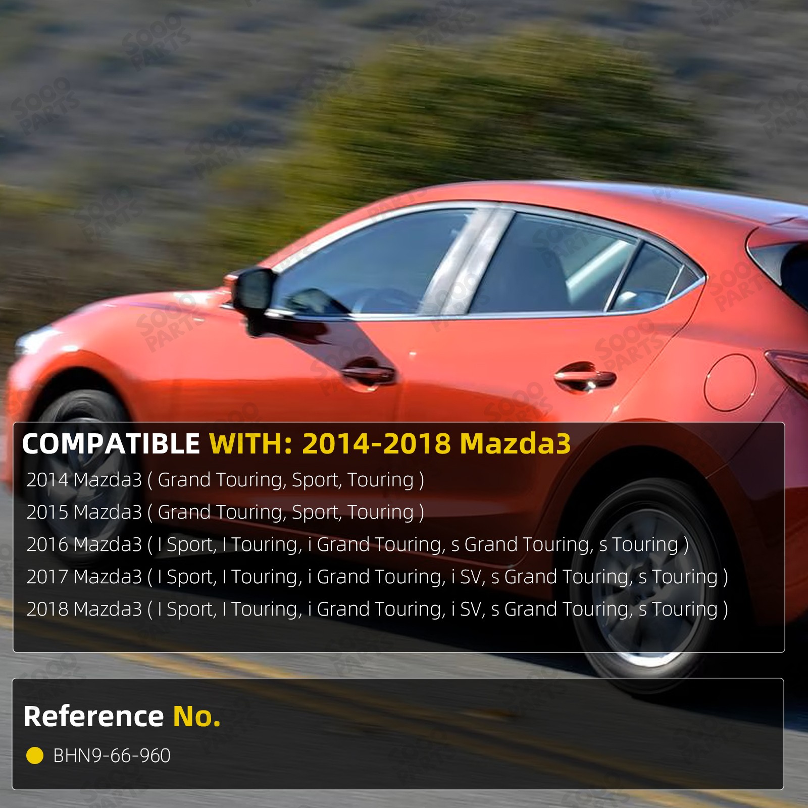 Front Door Speaker Loud Audio for 2014 2015 2016 2017 2018 Mazda3 BHN9-66-960