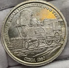 American Steam Locomotive Vintage Silver Round Silvertowne Mint  1oz .999 Fine