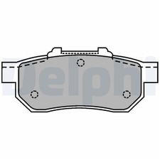 Satz Bremsbeläge Bremsklötze hinten für Honda CRX 3 EH Jazz 2 GD 4 GK | 24499