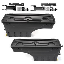 Lockable Truck Bed Tool Box Driver Passenger Pair For Ford F150 2015 2020 Black Lockable Truck Bed Tool Box Driver Passenger Pair For Ford F150 2015 2020 Black