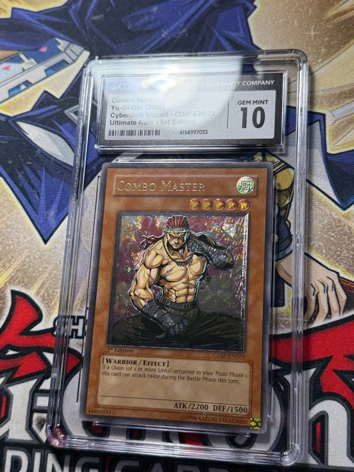 Yugioh CGC 10 Combo Master CDIP-EN029 1st Edition Ultimate Rare - Image 2 of 4