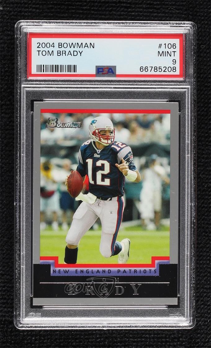 2004 Bowman Tom Brady #106 PSA 9 MINT 0i1b