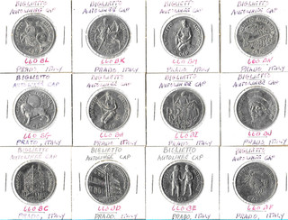 12 Prado Italy Transit Tokens BIGLIETTO CAP