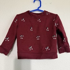 Disney x Janie and Jack Mickey Mouse Sweater Crewneck 18-24 Months Allover Print