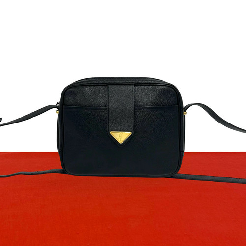 Yves Saint Laurent 56762 Shoulder Bag Leather Black Unisex #TVB3362