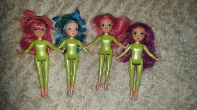 Barbie Fairytopia Flower Fairy Fairies Doll - Mattel 2004 Petal Pixies Bundle