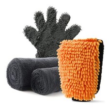 2Pack1300 microfiber towels for cars 36  x 24   24  x 16  and 2 Double Sided