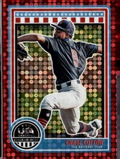 2025 USA Baseball Stars and Stripes Red #11 Chase Cotton SERIAL # 143/199