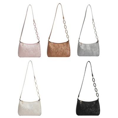 Korean Inspired Spacious Underarm Bag Retro Design Lightweight Shoulder Purse